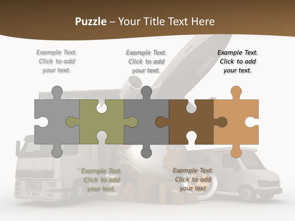 International Caucasian Road PowerPoint Template