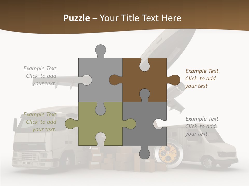 International Caucasian Road PowerPoint Template