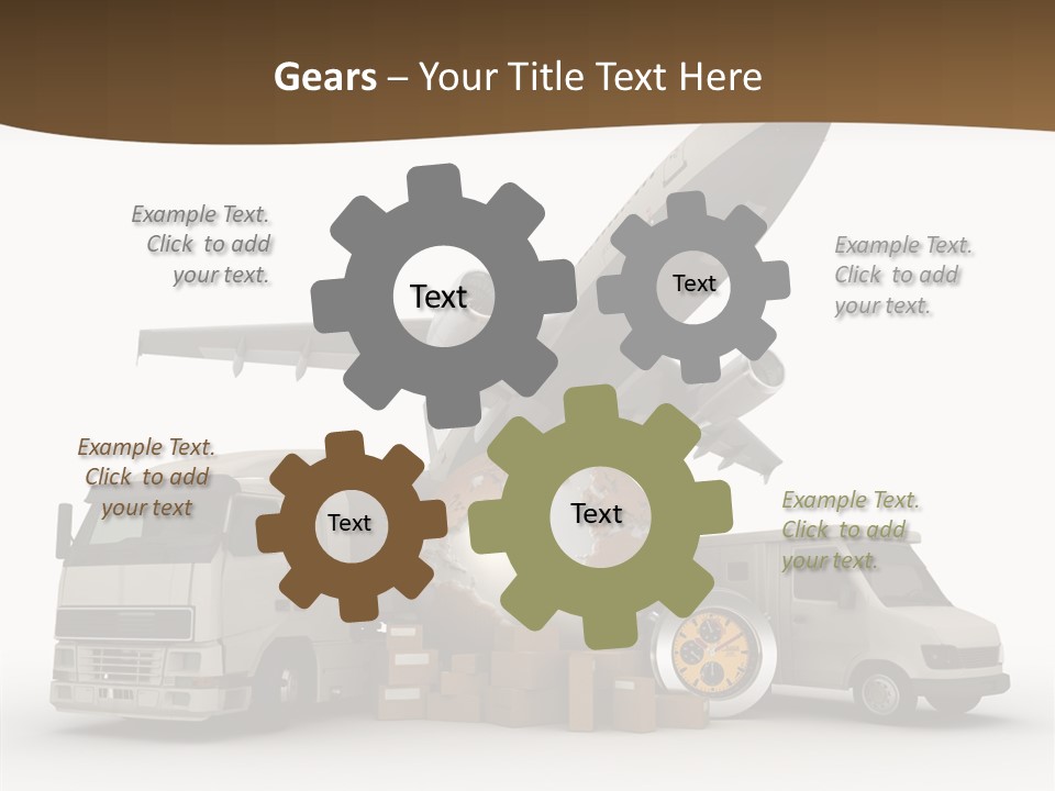 International Caucasian Road PowerPoint Template