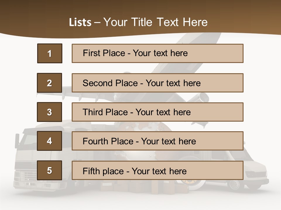 International Caucasian Road PowerPoint Template