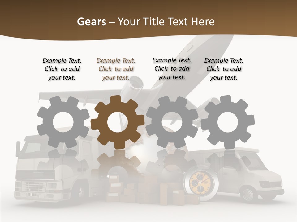 International Caucasian Road PowerPoint Template