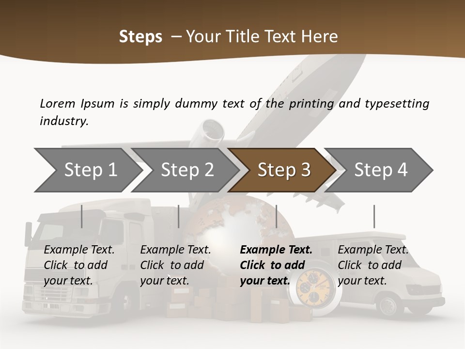 International Caucasian Road PowerPoint Template
