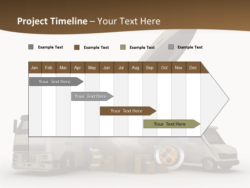 International Caucasian Road PowerPoint Template