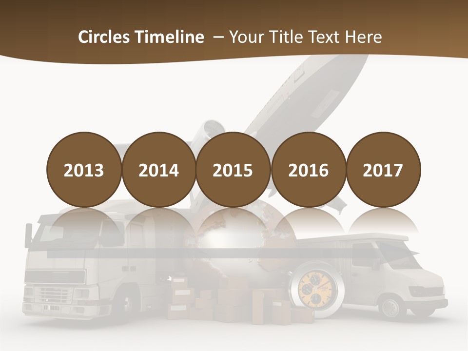 International Caucasian Road PowerPoint Template