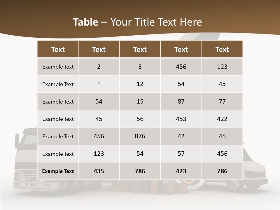 International Caucasian Road PowerPoint Template