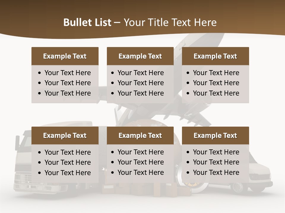 International Caucasian Road PowerPoint Template