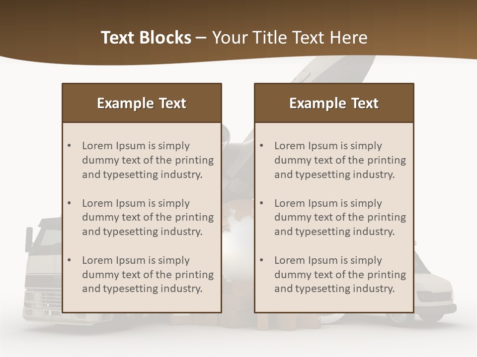 International Caucasian Road PowerPoint Template