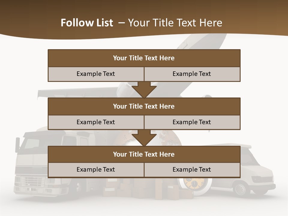International Caucasian Road PowerPoint Template