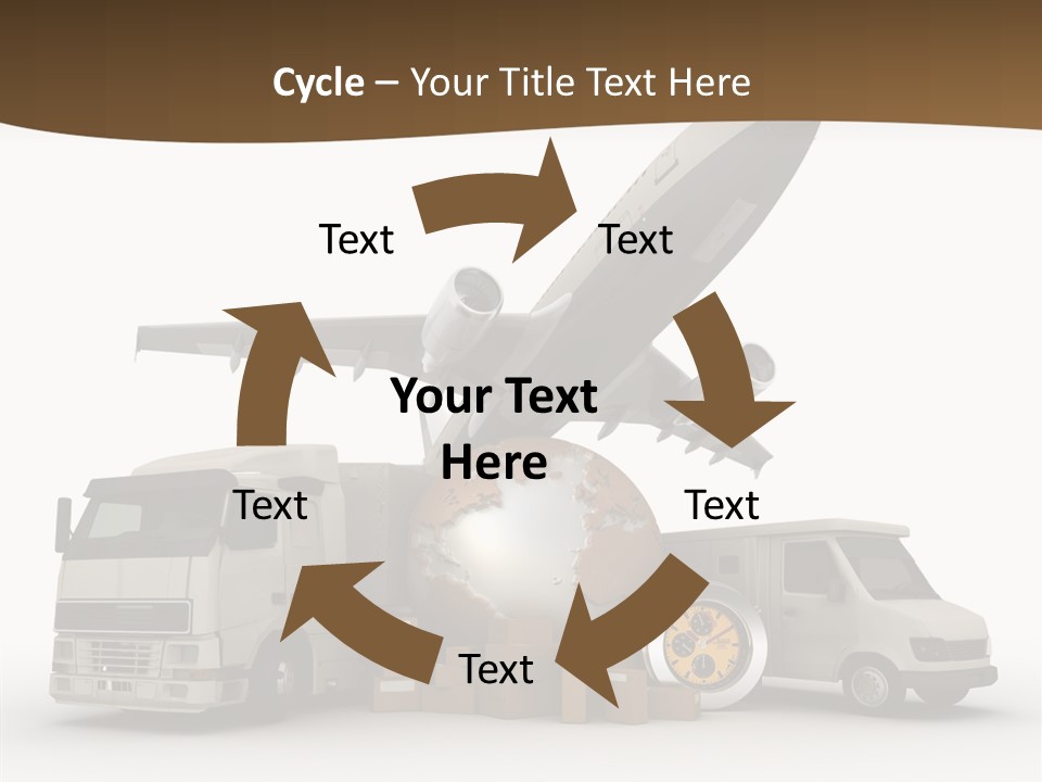 International Caucasian Road PowerPoint Template