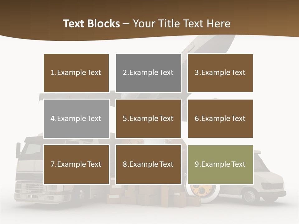 International Caucasian Road PowerPoint Template