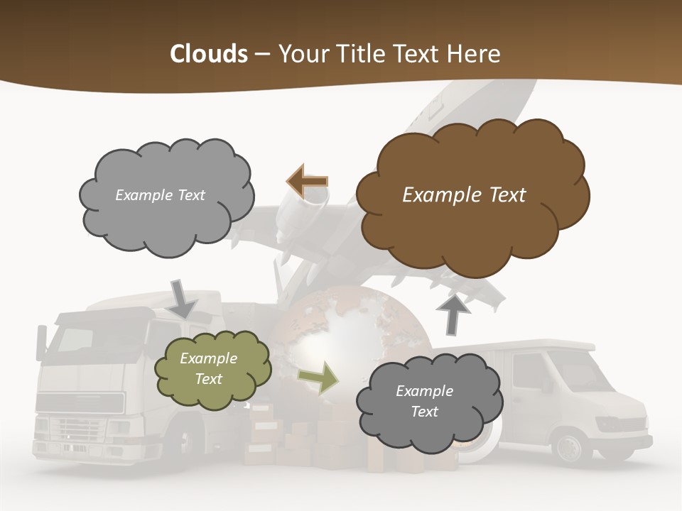 International Caucasian Road PowerPoint Template