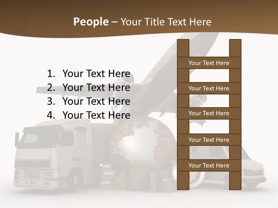 International Caucasian Road PowerPoint Template