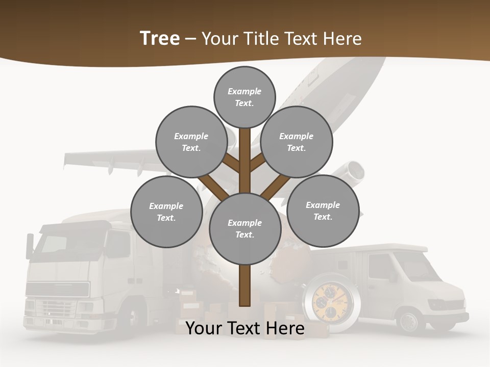 International Caucasian Road PowerPoint Template