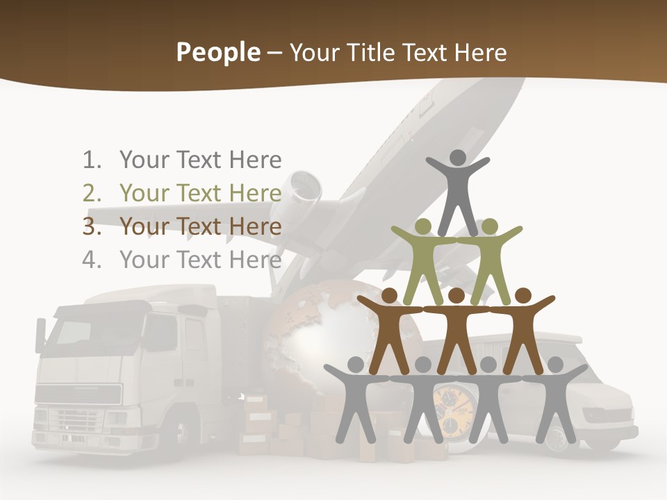International Caucasian Road PowerPoint Template