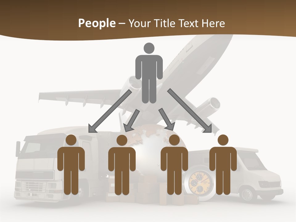 International Caucasian Road PowerPoint Template
