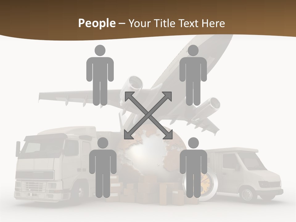 International Caucasian Road PowerPoint Template