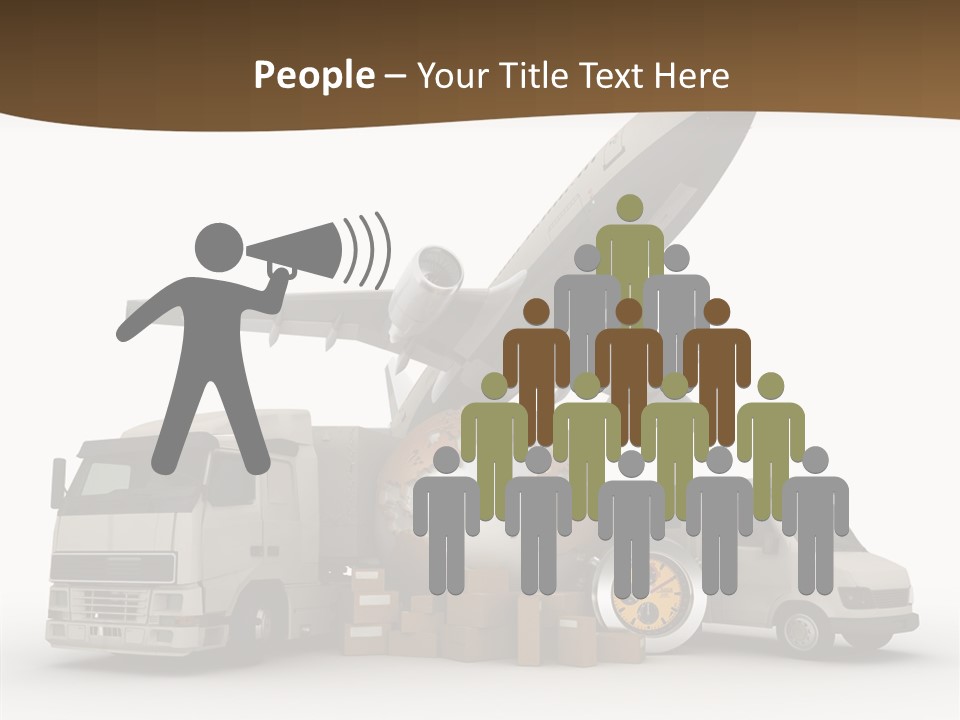 International Caucasian Road PowerPoint Template