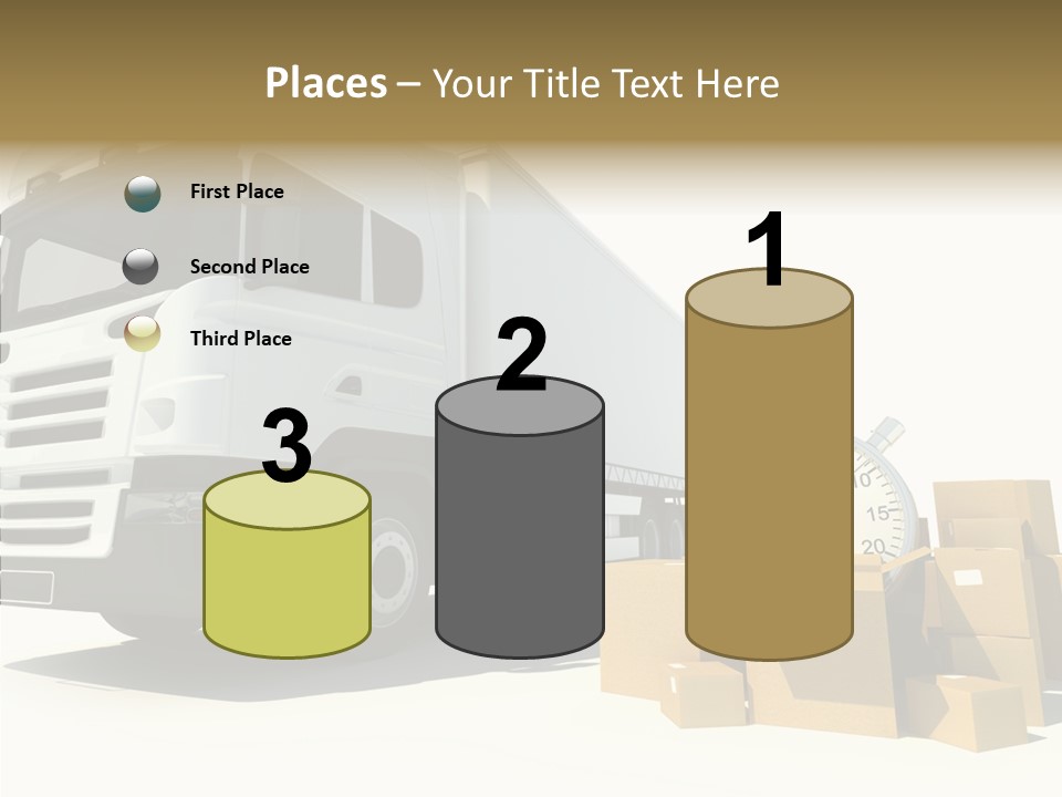 Cardboard Urgency Receive PowerPoint Template