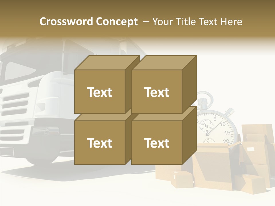 Cardboard Urgency Receive PowerPoint Template