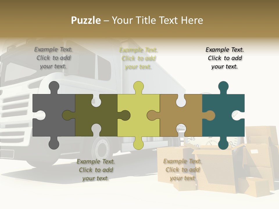 Cardboard Urgency Receive PowerPoint Template