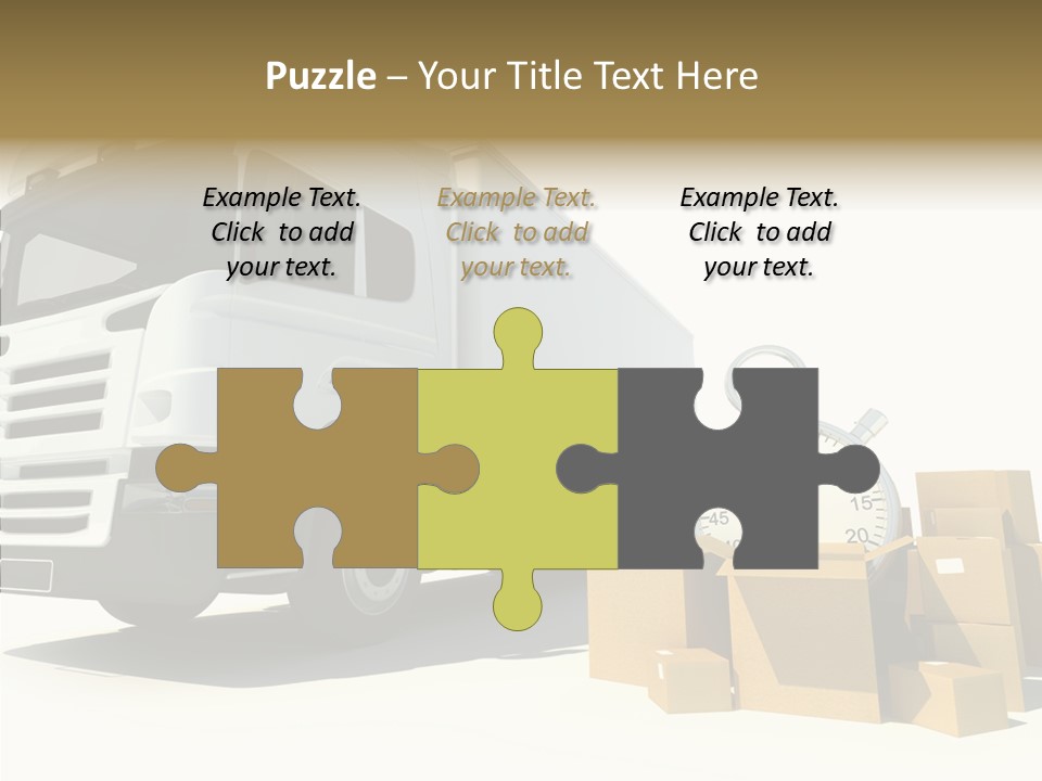 Cardboard Urgency Receive PowerPoint Template