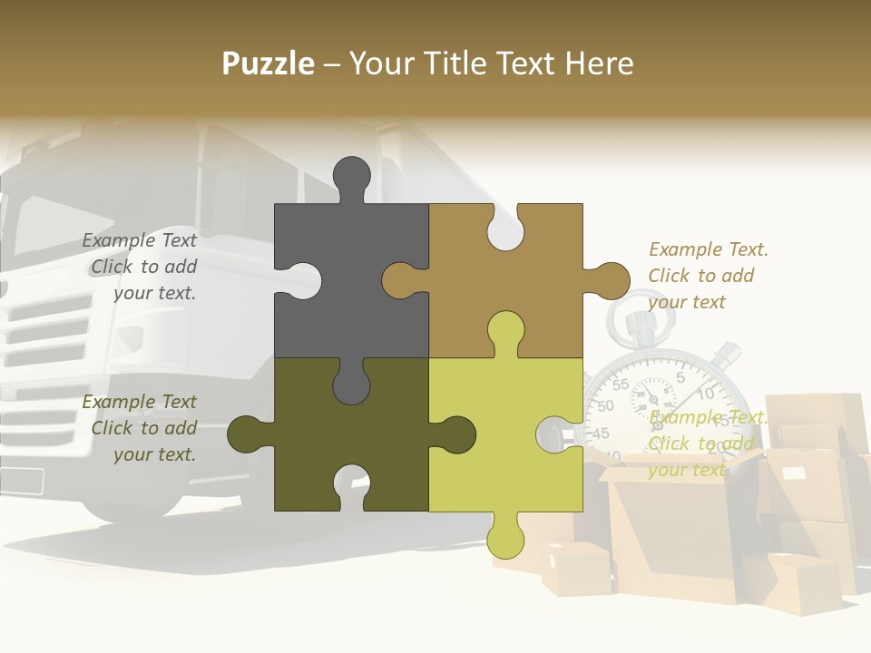 Cardboard Urgency Receive PowerPoint Template