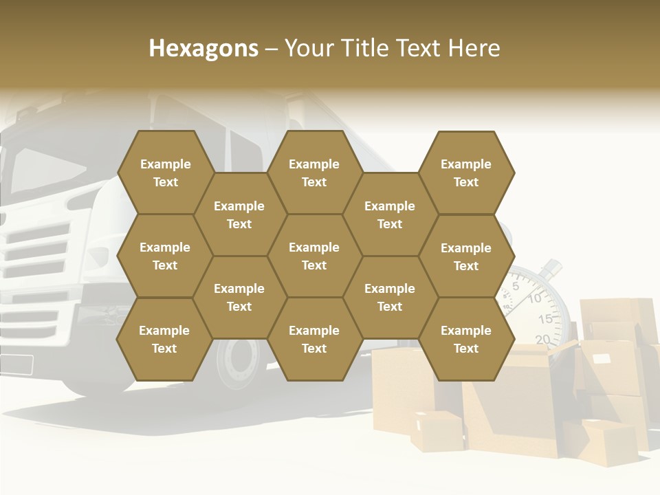 Cardboard Urgency Receive PowerPoint Template