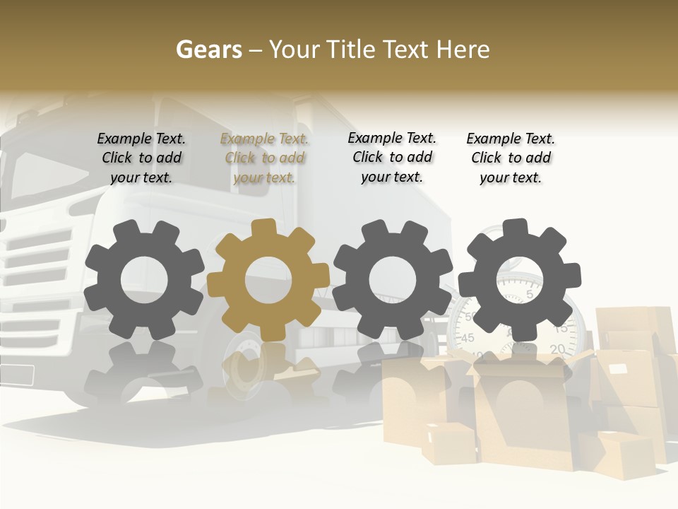 Cardboard Urgency Receive PowerPoint Template