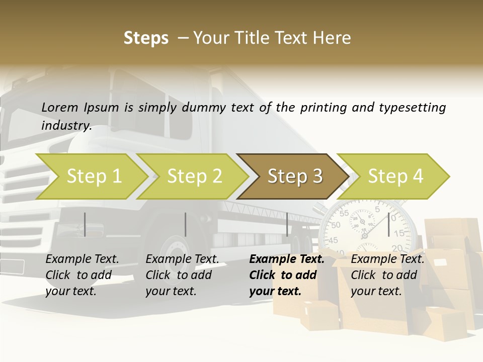 Cardboard Urgency Receive PowerPoint Template