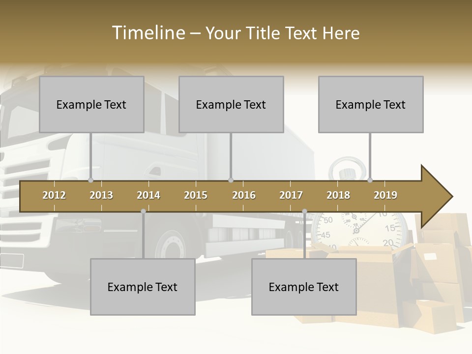 Cardboard Urgency Receive PowerPoint Template