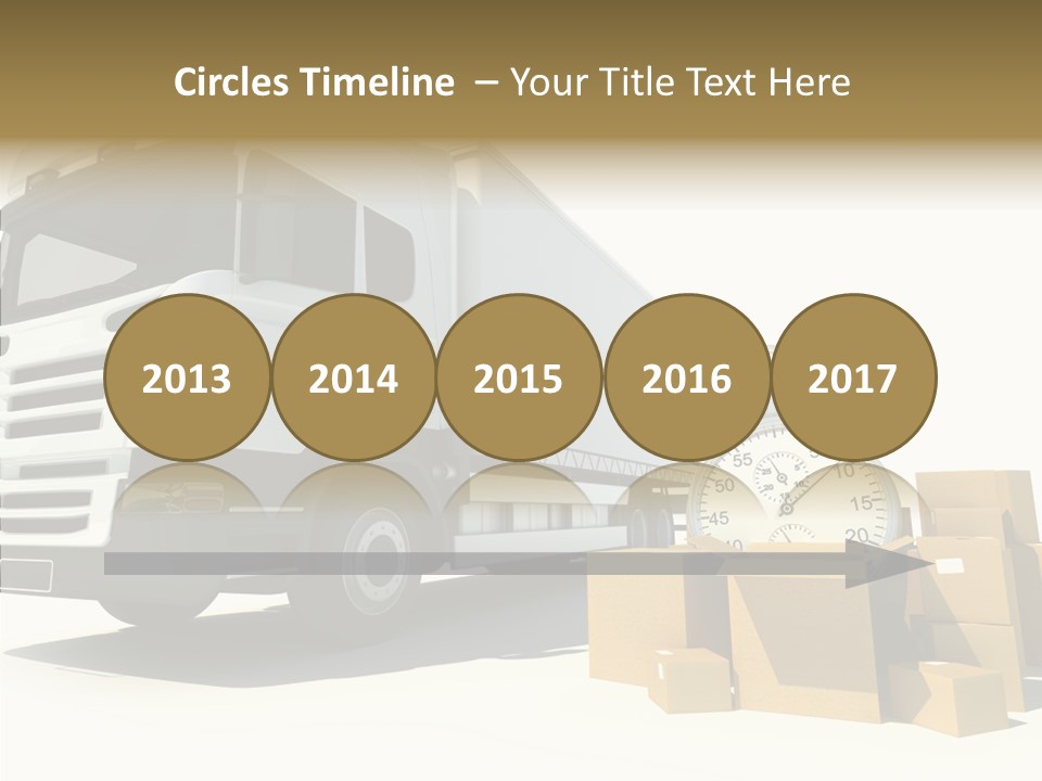 Cardboard Urgency Receive PowerPoint Template