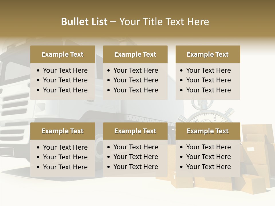 Cardboard Urgency Receive PowerPoint Template