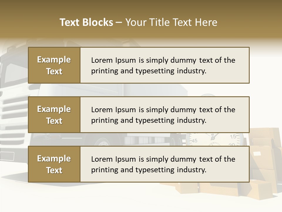 Cardboard Urgency Receive PowerPoint Template