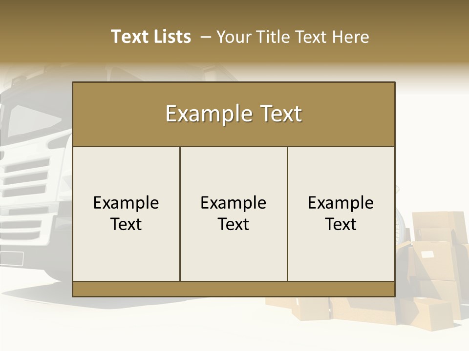 Cardboard Urgency Receive PowerPoint Template