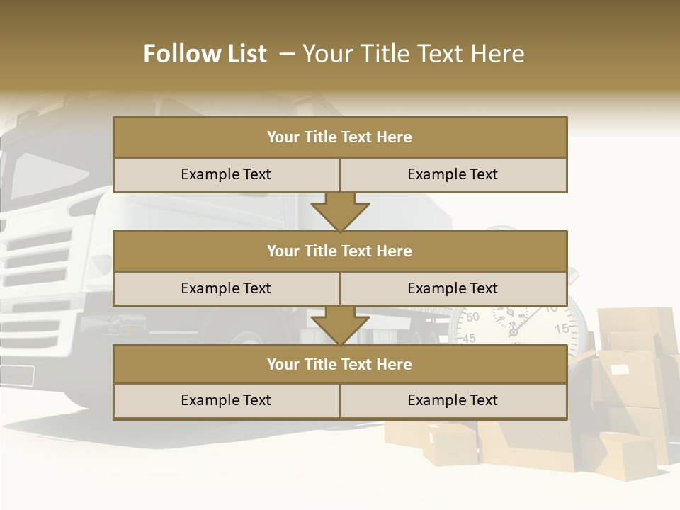 Cardboard Urgency Receive PowerPoint Template