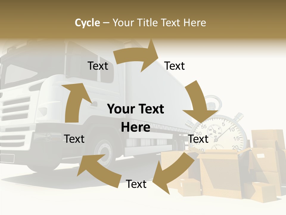 Cardboard Urgency Receive PowerPoint Template