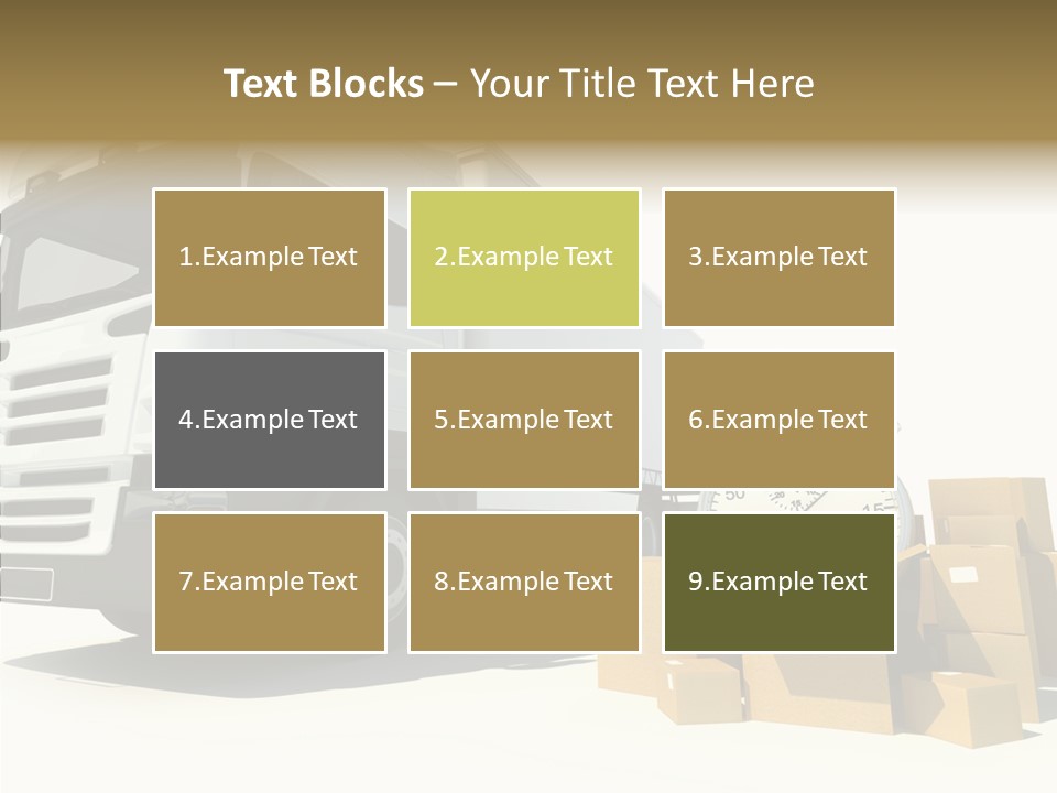 Cardboard Urgency Receive PowerPoint Template