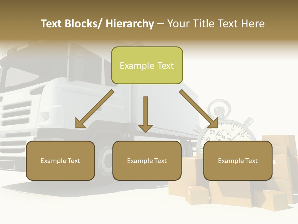 Cardboard Urgency Receive PowerPoint Template