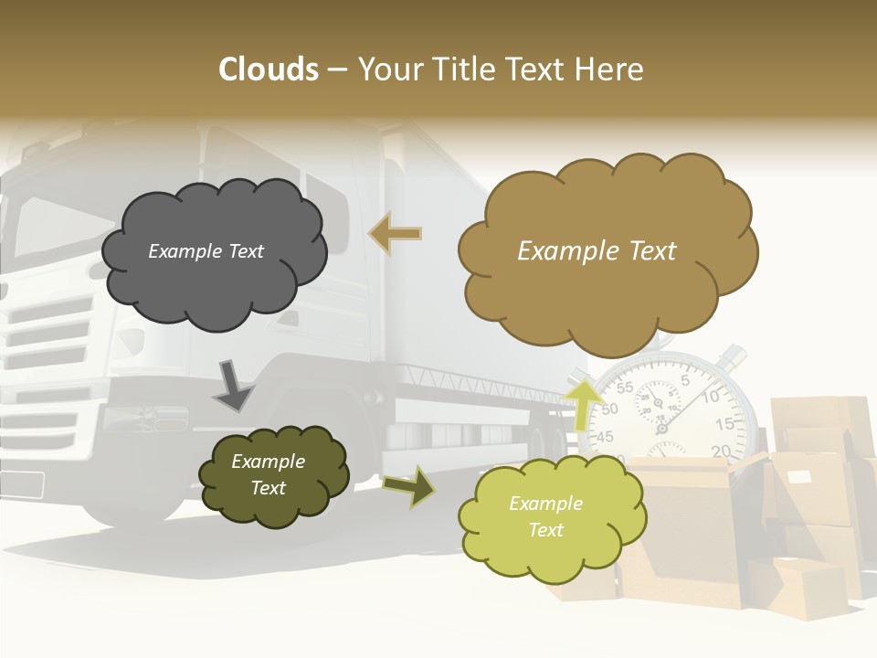 Cardboard Urgency Receive PowerPoint Template