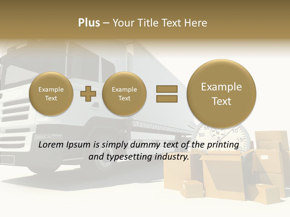 Cardboard Urgency Receive PowerPoint Template