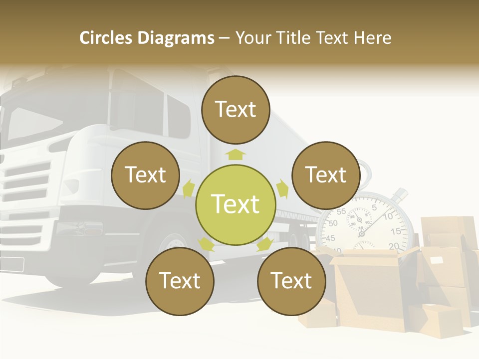 Cardboard Urgency Receive PowerPoint Template