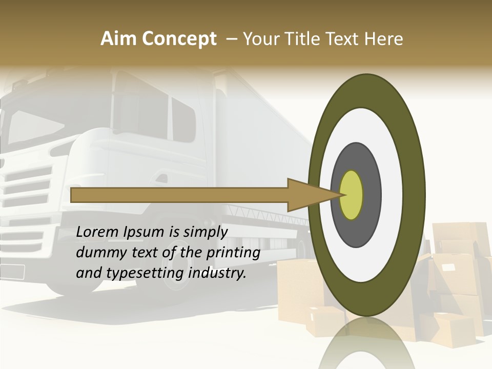 Cardboard Urgency Receive PowerPoint Template