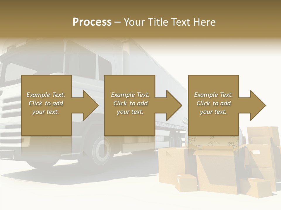 Cardboard Urgency Receive PowerPoint Template