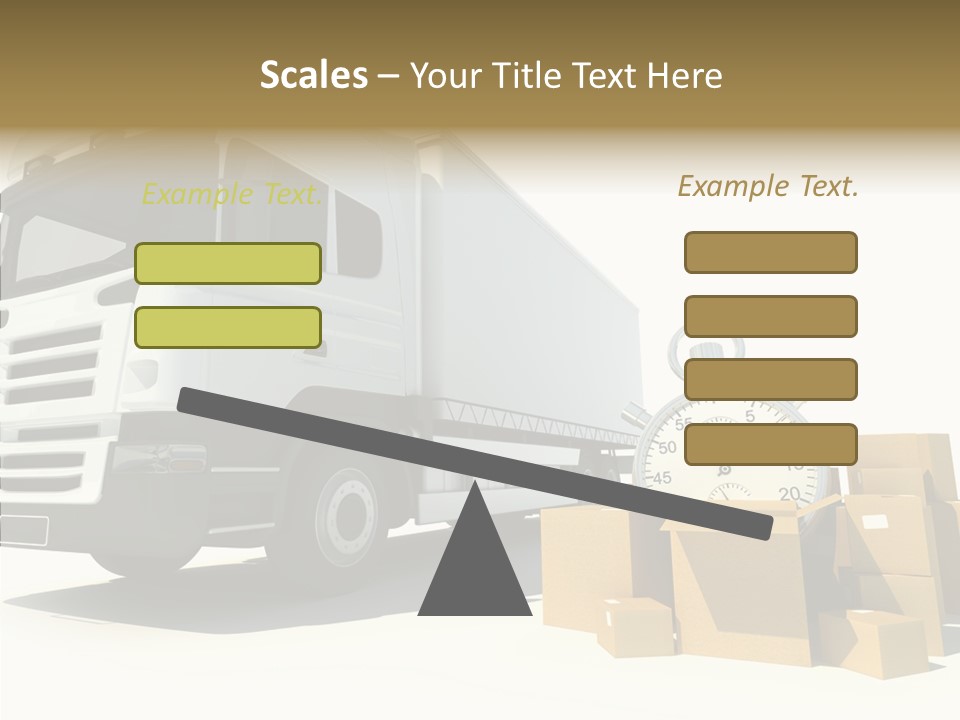 Cardboard Urgency Receive PowerPoint Template