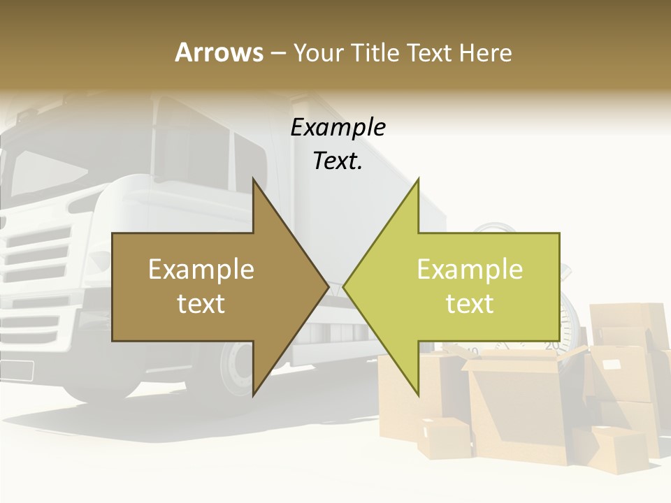 Cardboard Urgency Receive PowerPoint Template