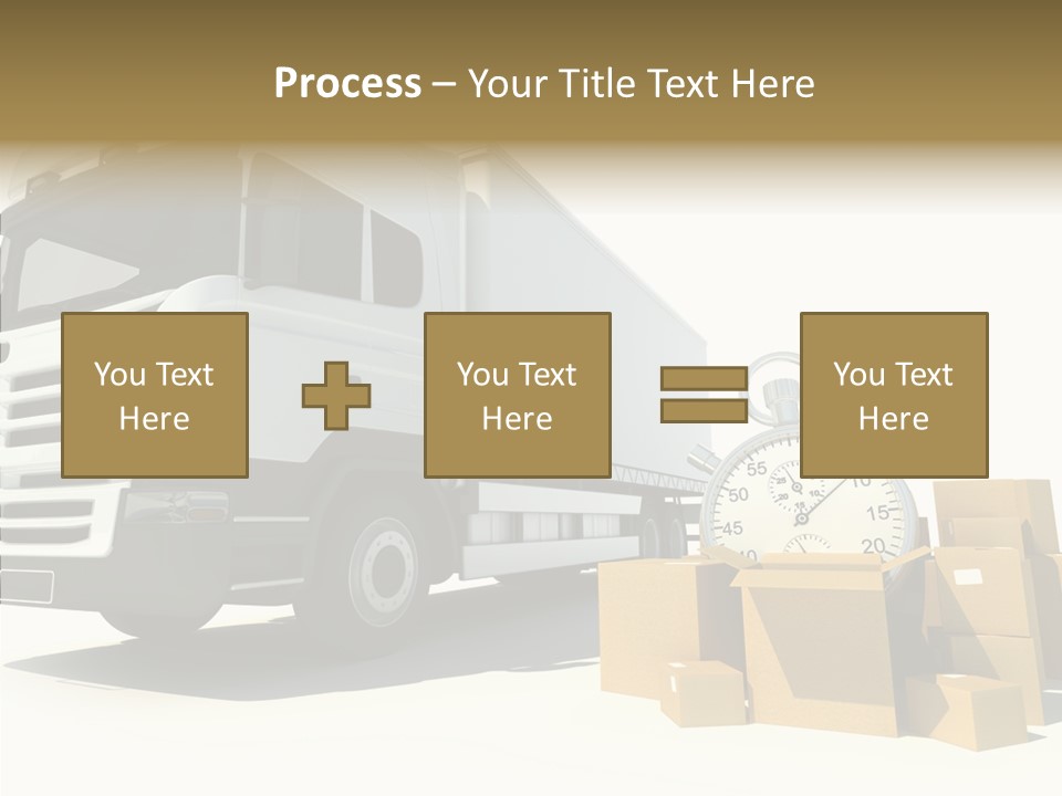 Cardboard Urgency Receive PowerPoint Template