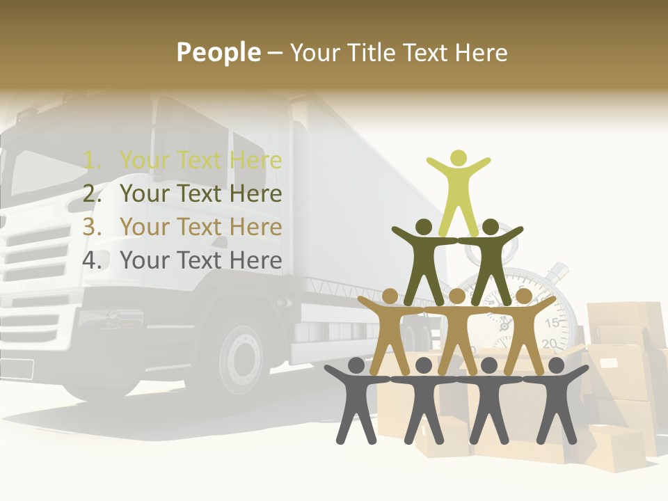 Cardboard Urgency Receive PowerPoint Template