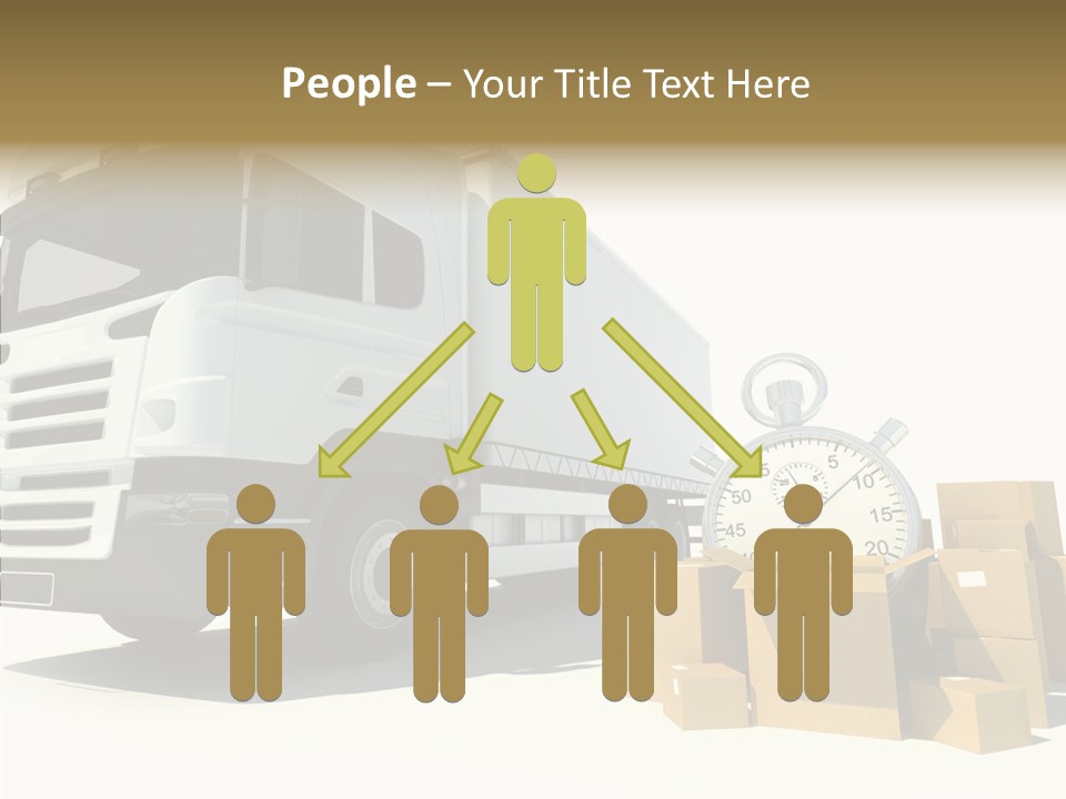 Cardboard Urgency Receive PowerPoint Template