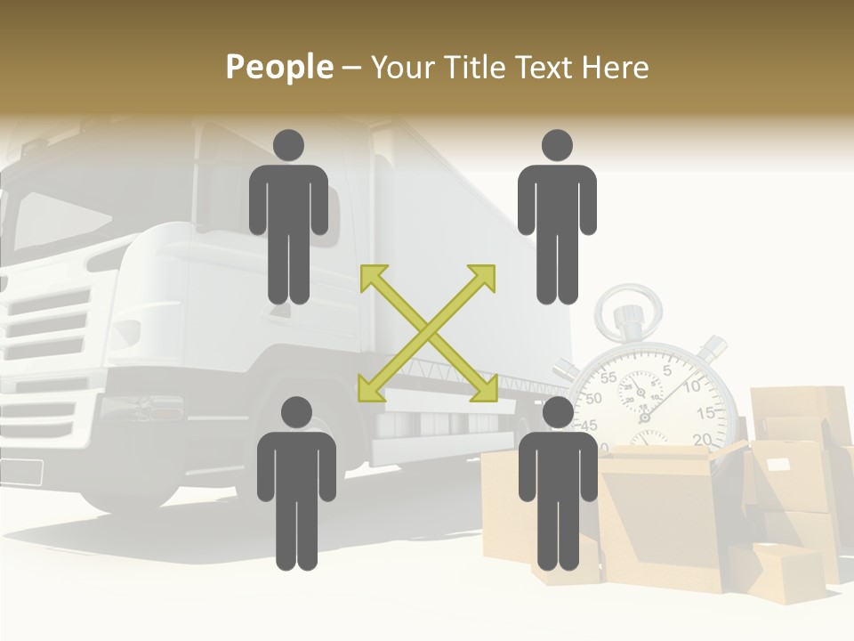 Cardboard Urgency Receive PowerPoint Template