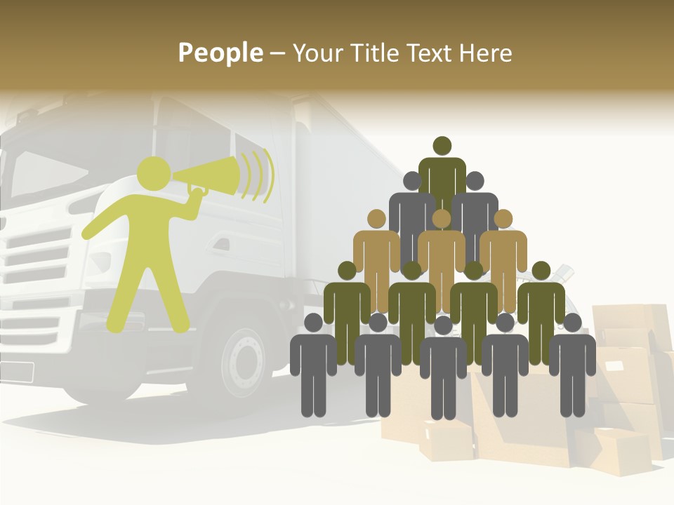 Cardboard Urgency Receive PowerPoint Template